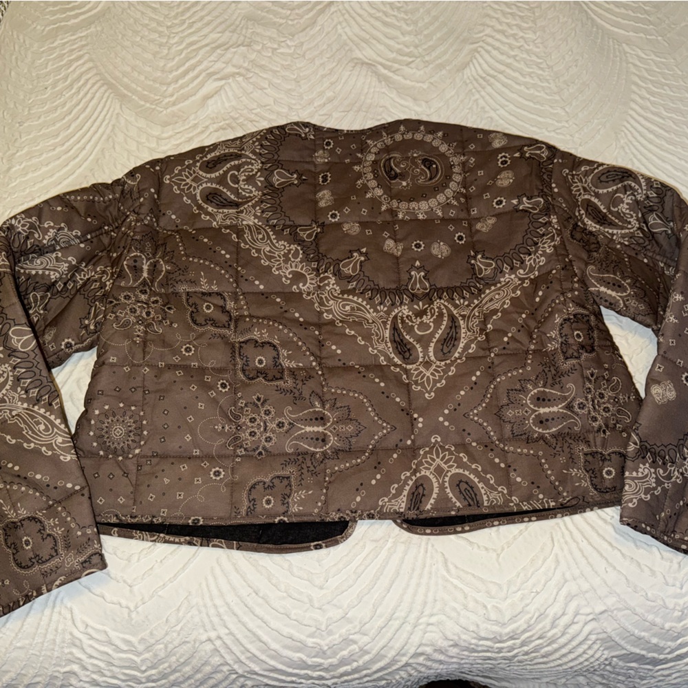 ASOS Design Brown Quilted Jacket - Picture 5 of 7